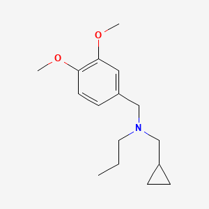 molecular formula C16H25NO2 B5881201 (cyclopropylmethyl)(3,4-dimethoxybenzyl)propylamine 