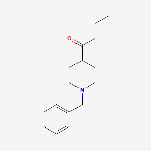 molecular formula C16H23NO B5881206 1-(1-benzyl-4-piperidinyl)-1-butanone 