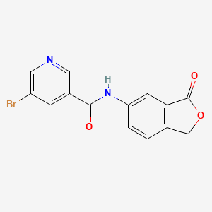 5-bromo-N-(3-oxo-1,3-dihydro-2-benzofuran-5-yl)nicotinamide
