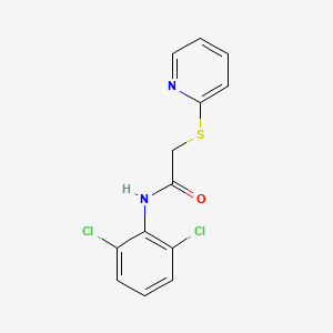 molecular formula C13H10Cl2N2OS B5881222 N-(2,6-dichlorophenyl)-2-(2-pyridinylthio)acetamide 