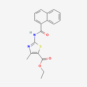 molecular formula C18H16N2O3S B5881248 ethyl 4-methyl-2-(1-naphthoylamino)-1,3-thiazole-5-carboxylate 