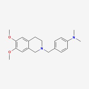 molecular formula C20H26N2O2 B5881254 4-[(6,7-dimethoxy-3,4-dihydro-2(1H)-isoquinolinyl)methyl]-N,N-dimethylaniline 