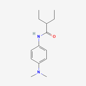 molecular formula C14H22N2O B5881257 N-[4-(dimethylamino)phenyl]-2-ethylbutanamide 