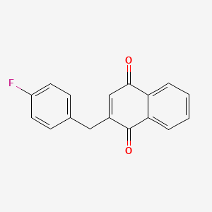 molecular formula C17H11FO2 B5881268 2-(4-fluorobenzyl)naphthoquinone 