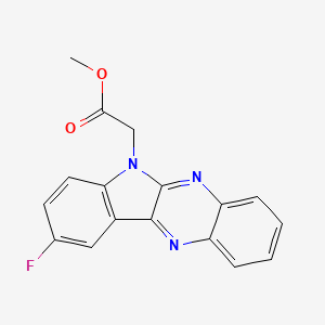 molecular formula C17H12FN3O2 B5881280 methyl (9-fluoro-6H-indolo[2,3-b]quinoxalin-6-yl)acetate 