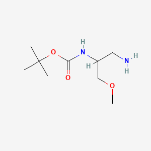 molecular formula C9H20N2O3 B588129 tert-Butyl 2-amino-1-(methoxymethyl)ethylcarbamate CAS No. 140887-54-3