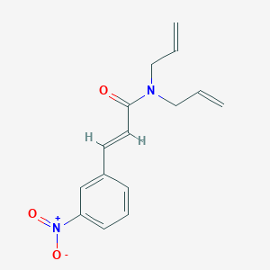 molecular formula C15H16N2O3 B5881291 N,N-diallyl-3-(3-nitrophenyl)acrylamide 