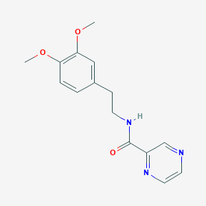 molecular formula C15H17N3O3 B5881309 N-[2-(3,4-dimethoxyphenyl)ethyl]-2-pyrazinecarboxamide 