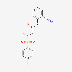 N~1~-(2-cyanophenyl)-N~2~-methyl-N~2~-[(4-methylphenyl)sulfonyl]glycinamide