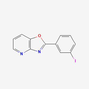 B588136 2-(3-Iodophenyl)oxazolo[4,5-b]pyridine CAS No. 60772-61-4