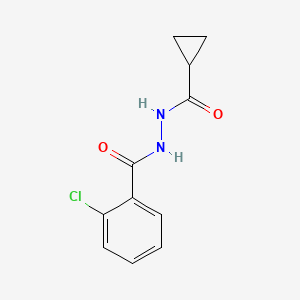molecular formula C11H11ClN2O2 B5881399 2-chloro-N'-(cyclopropylcarbonyl)benzohydrazide 