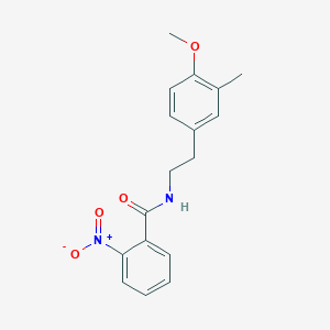 molecular formula C17H18N2O4 B5881403 N-[2-(4-methoxy-3-methylphenyl)ethyl]-2-nitrobenzamide 