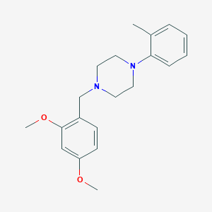 molecular formula C20H26N2O2 B5881408 1-(2,4-dimethoxybenzyl)-4-(2-methylphenyl)piperazine 