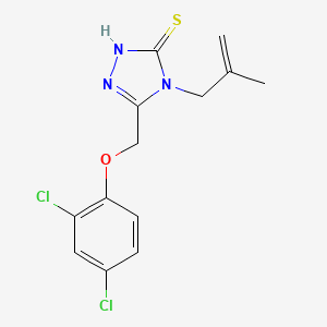 molecular formula C13H13Cl2N3OS B5881423 5-[(2,4-dichlorophenoxy)methyl]-4-(2-methyl-2-propen-1-yl)-4H-1,2,4-triazole-3-thiol 