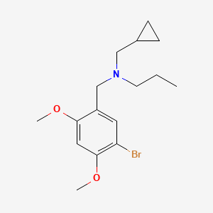 molecular formula C16H24BrNO2 B5881434 (5-bromo-2,4-dimethoxybenzyl)(cyclopropylmethyl)propylamine 