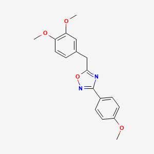 molecular formula C18H18N2O4 B5881439 5-(3,4-dimethoxybenzyl)-3-(4-methoxyphenyl)-1,2,4-oxadiazole 