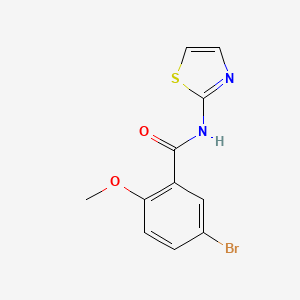 molecular formula C11H9BrN2O2S B5881465 5-bromo-2-methoxy-N-1,3-thiazol-2-ylbenzamide 