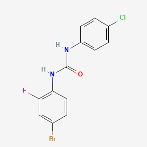 molecular formula C13H9BrClFN2O B5881482 N-(4-bromo-2-fluorophenyl)-N'-(4-chlorophenyl)urea 