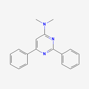 molecular formula C18H17N3 B5881509 N,N-dimethyl-2,6-diphenyl-4-pyrimidinamine 