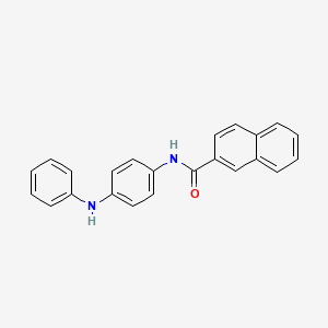 molecular formula C23H18N2O B5881517 N-(4-anilinophenyl)-2-naphthamide 