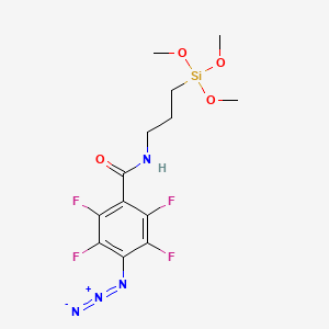 molecular formula C13H16F4N4O4Si B588153 4-Azido-2,3,5,6-tetrafluoro-N-[3-(trimethoxysilyl)propyl]benzamide CAS No. 298225-03-3