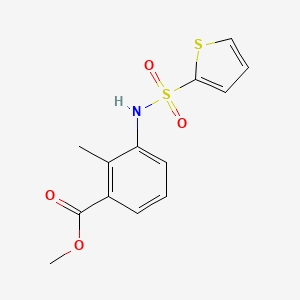 molecular formula C13H13NO4S2 B5881535 methyl 2-methyl-3-[(2-thienylsulfonyl)amino]benzoate 