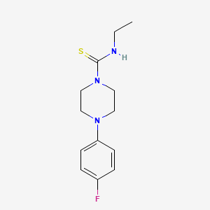 molecular formula C13H18FN3S B5881543 N-ethyl-4-(4-fluorophenyl)-1-piperazinecarbothioamide 