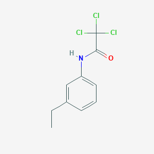 molecular formula C10H10Cl3NO B5881545 2,2,2-trichloro-N-(3-ethylphenyl)acetamide 