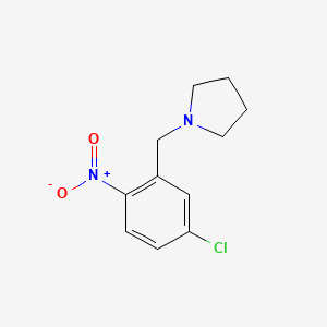 molecular formula C11H13ClN2O2 B5881554 1-(5-chloro-2-nitrobenzyl)pyrrolidine 