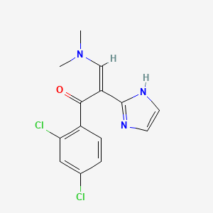 molecular formula C14H13Cl2N3O B588156 (2Z)-1-(2,4-Dichlorophenyl)-3-(dimethylamino)-2-(1H-imidazol-2-yl)-2-propen-1-one CAS No. 252950-15-5