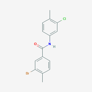 molecular formula C15H13BrClNO B5881595 3-bromo-N-(3-chloro-4-methylphenyl)-4-methylbenzamide 