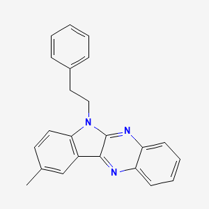 9-methyl-6-(2-phenylethyl)-6H-indolo[2,3-b]quinoxaline