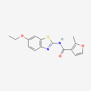 molecular formula C15H14N2O3S B5881614 N-(6-ethoxy-1,3-benzothiazol-2-yl)-2-methyl-3-furamide 