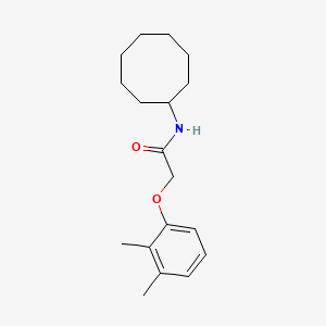 molecular formula C18H27NO2 B5881620 N-cyclooctyl-2-(2,3-dimethylphenoxy)acetamide 
