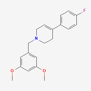 molecular formula C20H22FNO2 B5881644 1-(3,5-dimethoxybenzyl)-4-(4-fluorophenyl)-1,2,3,6-tetrahydropyridine 