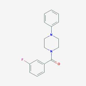 molecular formula C17H17FN2O B5881647 1-(3-fluorobenzoyl)-4-phenylpiperazine 