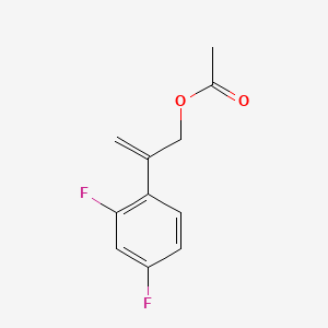 molecular formula C11H10F2O2 B588165 2-(2,4-Difluorophenyl)allyl acetate CAS No. 149809-34-7
