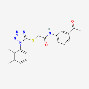 molecular formula C19H19N5O2S B5881661 N-(3-acetylphenyl)-2-{[1-(2,3-dimethylphenyl)-1H-tetrazol-5-yl]thio}acetamide 