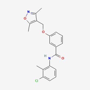 molecular formula C20H19ClN2O3 B5881673 N-(3-chloro-2-methylphenyl)-3-[(3,5-dimethyl-4-isoxazolyl)methoxy]benzamide 