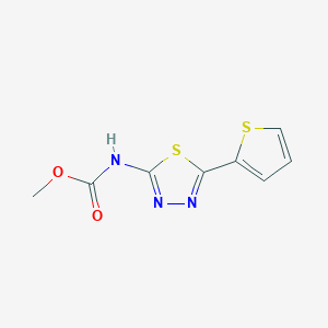 molecular formula C8H7N3O2S2 B5881689 methyl [5-(2-thienyl)-1,3,4-thiadiazol-2-yl]carbamate 