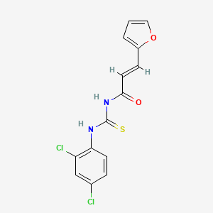 molecular formula C14H10Cl2N2O2S B5881717 N-{[(2,4-dichlorophenyl)amino]carbonothioyl}-3-(2-furyl)acrylamide 