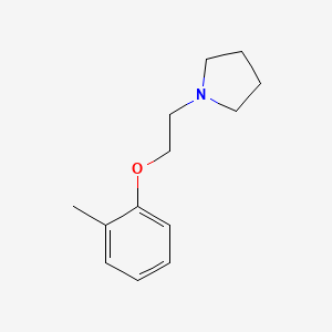 molecular formula C13H19NO B5881724 1-[2-(2-methylphenoxy)ethyl]pyrrolidine 