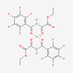 molecular formula C6H6CuO6 B588175 Bis[ethyl (pentafluorobenzoyl)pyruvate]copper(II) CAS No. 154937-49-2