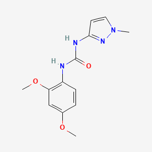 molecular formula C13H16N4O3 B5881765 N-(2,4-dimethoxyphenyl)-N'-(1-methyl-1H-pyrazol-3-yl)urea 