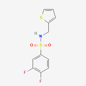 3,4-difluoro-N-(2-thienylmethyl)benzenesulfonamide