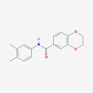 molecular formula C17H17NO3 B5881774 N-(3,4-dimethylphenyl)-2,3-dihydro-1,4-benzodioxine-6-carboxamide CAS No. 6005-70-5
