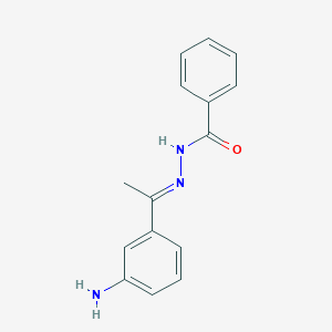 molecular formula C15H15N3O B5881799 N'-[1-(3-aminophenyl)ethylidene]benzohydrazide 