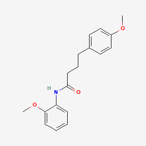 molecular formula C18H21NO3 B5881802 N-(2-methoxyphenyl)-4-(4-methoxyphenyl)butanamide 