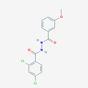 molecular formula C15H12Cl2N2O3 B5881822 2,4-dichloro-N'-(3-methoxybenzoyl)benzohydrazide 