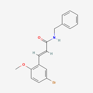 molecular formula C17H16BrNO2 B5881835 N-benzyl-3-(5-bromo-2-methoxyphenyl)acrylamide 